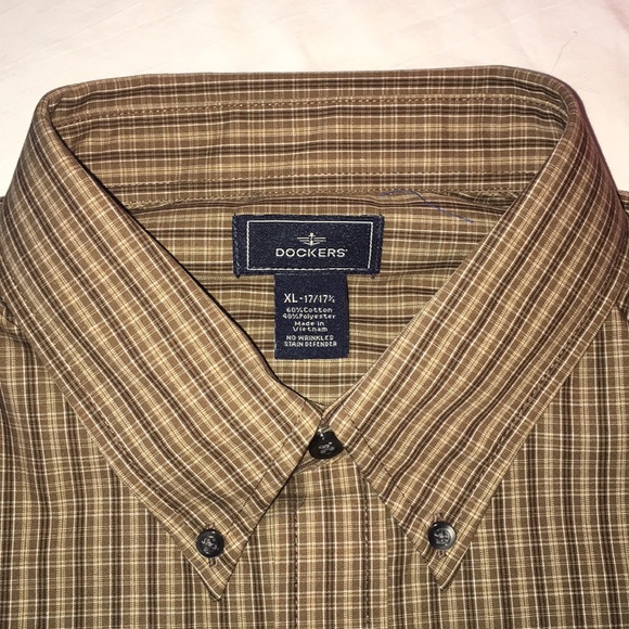 Dockers Men’s Long Sleeve Dress Shirt XL - Picture 2 of 11
